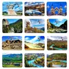 Xinjiang Setentrional Keketuhai Kanas marco cena real ímã de geladeira adesivo magnético retangular souvenir cultural e criativo do turismo de Xinjiang