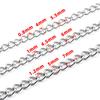 Corrente de cauda de aço inoxidável de 5mm banho a vácuo ouro 18K corrente de cauda grossa corrente de extensão corrente para joias DIY atacado