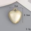 Nuevos Accesorios Versátiles de Plástico con Colgantes de Corazón de Melocotón en Forma de Corazón y Bolas, Multiespecificación, Chapados en Oro UV