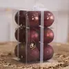 Nuevo Juego de Bolas de Navidad de Amazon, 6 cm, 12 Piezas, Decoración de Escena Navideña, Adornos de Bola para Colgar en el Árbol de Navidad