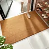 Tapete de Entrada de Fibra de Coco Sintética, Capacho Antiderrapante para Exterior, Tapete de Porta Estilo Retrô Americano, Capacho de Fibra de Coco com Cacto