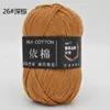 Yi Algodón 4 Hebras Algodón Leche Grosor Medio Lana Bouquet Manta Chal Bufanda Ganchillo DIY Tejido a Mano Bolsa de Materiales
