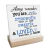Adornos de Madera para Escritorio Estilo Americano, Artesanías con Patrones Personalizados, Pequeñas Decoraciones de Escritorio para Interiores