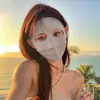 Mascarilla de Protección Solar para Mujer, Anti-UV, Nuevo Modelo Verano 2025, Mascarilla Facial de Seda de Hielo para Conducir, Mascarilla de Sombrilla Transpirable para Toda la Cara