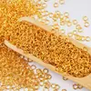 Anel Aberto Banhado a Ouro 14K Acessórios DIY Fecho de Pulseira Anel Fechado Pingente de Colar Anel Redondo Conector de Extremidade de Metal Fecho