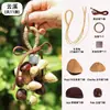 Casca de Fruta Natural Sino de Vento Pendente Manual Atividade de Cura Sonora Presente de Aniversário Kit de Material DIY Feito à Mão
