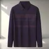 Camiseta de Manga Larga para Papá, Nuevo Estilo Primavera y Otoño, Ropa para Hombres de Mediana Edad y Mayores, Camisa de Cuello con Bolsillos para Abuelo, Camisa Polo para Hombre