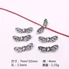 Cuentas de alas de plata de Xizang 100 en un paquete para pulsera collar pendientes de aleación vintage DIY Accesorios Joker Especial transfronterizo
