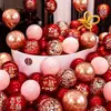 2025 Nuevo Arreglo de Globos Festivos para Boda Habitación de Boda Escena de Compromiso de Boda Atmósfera Globo Dopamina Feliz