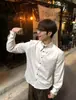 Camisa de Manga Larga a Rayas 2026 Estilo Japonés Hong Kong Ins Holgada para Hombre Verano Moderna Versátil Chaqueta Casual