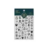 Tiesu Lindo Dibujo Animado Halloween Nuevas Pegatinas para Uñas M-1239 Color Plata Mate Atmósfera Ins Pegatinas de Arte para Uñas