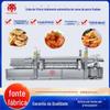 Linha de fritura de carne embrulhada em frigideira, equipamento para fritar carne crocante pequena, máquina automática de fritura, condicionamento de produtos de carne, máquina de fritar