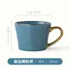 Taza de Trompeta de Phnom Penh Logo Personalizado Cerámica de Lujo Ligero Taza de Cerámica de Gama Alta Esmaltada en Horno Taza de Regalo Procesamiento Personalizado
