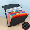 Bolsa sanfonada de PVC, bolsa de documentos de escritório de grande capacidade, pasta classificador multicamadas, bolsa de armazenamento de provas para atacado