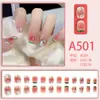 Piezas de Uñas Postizas Terminadas, Uñas Postizas, Arte de Uñas Simple de Limón Helado Transparente Estilo Celebridad de Internet, Extensiones de Uñas y Uñas Portátiles