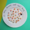 Galletas Mini Manicura, Comida y Juguetes, Accesorios Mixtos de Resina, Pegamento de Crema DIY, Materiales para Joyería de Hebillas de Zapato con Agujero Caseras