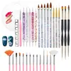32 peças Ferramentas Pincéis para Nail Art 31 peças Conjunto Combinado Pincéis para Nail Art Múltiplos Pincéis para Nail Art Combinação Conjunto Completo de Ferramentas