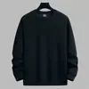 Sudadera con capucha de cuello redondo para hombre Otoño Invierno Nuevo Estilo Moderna Casual Holgada Color Sólido Talla Grande Versátil Sudadera con capucha de forro polar para hombre