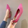 Zapatos de Princesa Zapatos Planos para mujer Comercio Exterior Transfronterizo para mujer Tejido de Malla Tejidos Zapatos Puntiagudos de Punto Zapatos Tipo Rollito de Huevo