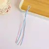 Fio de Cera Colorido Dopamina Tecido à Mão Bolsa com Cordão Estilo Miu Acessórios DIY Alça para Celular Pingente de Bolsa Atacado