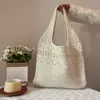 Bolsa Tote Grande Capacidade Bolsa de Palha Bolsa de Ombro de Verão Bolsa Tecida Artesanal Feminina Nova Bolsa de Praia para Férias