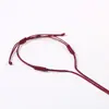 Pulsera Sencilla Semiacabada, Nudo Vajra Tejido a Mano, Colgante de Seguridad Dorado con Cuentas, Hilo Rojo para el Año de Nacimiento