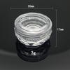 Frasco Diamante 3g Pequeno Amostra Caixa de Creme Caixa de Creme Diamante Sub-caixa Cosmética para Joias Caixa Redonda Pequena Transparente