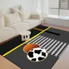 Alfombra de Piso, Alfombra de Mesa de Café de Terciopelo de Cristal, Alfombra Moderna para Sala de Estar, Estilo Simple y Lujoso de Gama Alta, Alfombra Nórdica Lineal para Dormitorio