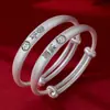 Pulsera de Plata de Ley 9999 Bebé del Dragón Nuevo Pulsera de Tobillo de Plata para la Paz y la Alegría Infantil Joyería del Zodiaco para Bebés Un Año
