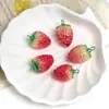 Dingyi Resina Creativa Accesorios de Frutas Estéreo Artificiales Chapado Agujero para Colgar Perlas Sueltas Material Creativo Hecho a Mano DIY Colgante para Coche