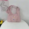 Bolsa Shuai Mijia 2026 Estilo Nuevo de Verano con Lazo de Botón, Encaje Dulce, Alto Valor Estético, Gran Capacidad, Bolsa Estilo Coreano para Mujer
