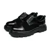 Zapatos de cuero genuino para hombre, estilo retro británico, punta redonda, acabado de gamuza desgastada, construcción de tres piezas, piel de vaca de alta calidad, transpirables, zapatos de cuero casuales para hombre
