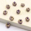 Hilo de oro guirnaldas hechas a mano aro jade hetian colgante accesorios diy accesorios bobina de flor de durazno de jade nudo de flor de durazno trenzado