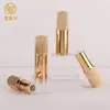 Cosméticos de Maquillaje, Bálsamo Labial, Iluminador, Corrector, Tinte para Cejas, Nuevo Tubo Vacío de Lipstick Rayado Redondo Chapado en Oro