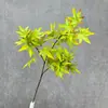 Hojas Rojas de Arce Simulación Decoración de Boda Hojas de Arce Árbol Falso Ingeniería de Jardines Plantas Verdes Paisajismo Ramas de Árbol Falso Colocación en Bienes Raíces Hojas de Arce