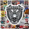 50 Pegatinas de Graffiti de Coches Clásicos Retro para Maleta, Portátil, Patineta, Casco, Funda de Teléfono Móvil, Pegatinas Decorativas