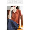 Playera de Solapa de Manga Corta a la Moda para Mujer Verano 2025 Nueva Camiseta Básica Elegante Top de Punto de Seda Helada para Mujer de Talla Grande