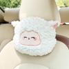 Urso bonito Encosto de cabeça de carro de pelúcia de inverno Assento confortável Travesseiro de pescoço Travesseiro Mulheres Almofada de cintura de carro criativo