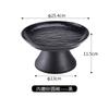 Vajilla de melamina blanco y negro plato alto sombrero de paja charola para pastel plato plato grande plato sombrero de paja Ovalado cuadrado para hotel
