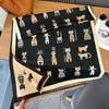 Cachecol Doce de Caxemira Imitada Estilo Coreano para Gatos Xale de Ar Condicionado de Uso Duplo Feminino Cachecol Estudantil Espessado de Lado Duplo à Prova de Frio para Pescoço Externo