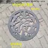 Acessórios para Portas de Ferro Forjado, Ferro Fundido Vazado Floral de Ferro Forjado, Flores Decorativas para Portas de Pátio, Ferro Fundido Floral de Ferro Forjado