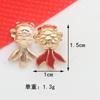 Miçangas de liga banhadas a ouro com padrão Guofeng Gongxi Fa Cai Xiangyun Nafu Acessórios para joias DIY Material para cordão de cabeça pulseira