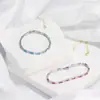 Pulsera joker de temperamento con circonita microincrustada para mujer, nueva de primavera y verano 2025, red-blue, pulsera simple, venta al por mayor de fábrica