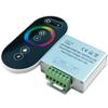 Controlador Táctil LED Luz Inalámbrica LED RF con Controlador RGB Colorido Controlador de Carcasa de Aluminio Táctil Completo RF