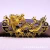 60768 Cobre Novo Estilo Chinês Artesanal DIY Peças Base Básicas Acessórios Cabeça de Dragão Ornamento de Cabelo Material Hanfu 34*70mm