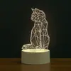 Luz de Noche 3D Transfronteriza Lámpara de Mesita de Noche USB Adornos Lámpara LED de Ahorro de Energía Logo Aniversario Corporativo Regalo Conmemorativo de Graduación