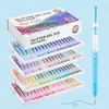 Canetas de Diário Chamativas para Crianças, 72 Cores, Canetas Gel com Glitter de Grande Capacidade, Canetas Especiais de Desenho de Alto Valor para o Natal