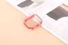 Adecuado para Apple Watch Iwatch Estuche Porcelana Crema Bicolor Borde de Diamantes de Doble Fila Media Cubierta Hueca