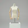 Maniquí de tienda de ropa, accesorios, maniquí femenino de medio cuerpo de escritorio, estilo coreano, soporte de exhibición, soporte de maniquí de ventana para ropa de mujer