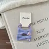 Pinza para el cabello con lazo bordado de dibujos animados en tela estilo coreano, par de gomas para coleta de alta elasticidad para niños y bebés